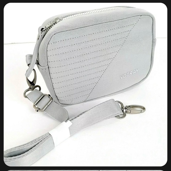 Vooray Sidekick Gray-Moto  Crossbody Bag - Picture 1 of 13